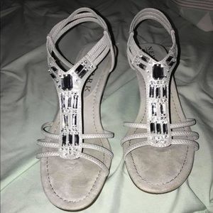 David’s bridal wedge wedding shoes